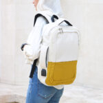 کوله پشتی دو دسته زیپ چاک دار - کد : (26241) - تصویر 4